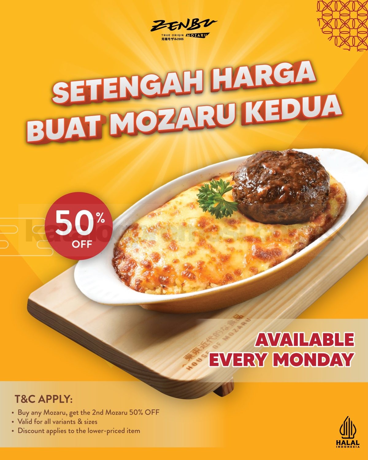 Promo Zenbu Diskon 50% Untuk Mozaru Kedua Promo Zenbu Diskon 50% Untuk Mozaru Kedua beli 1 Mozaru dapat diskon 50% untuk Mozaru kedua