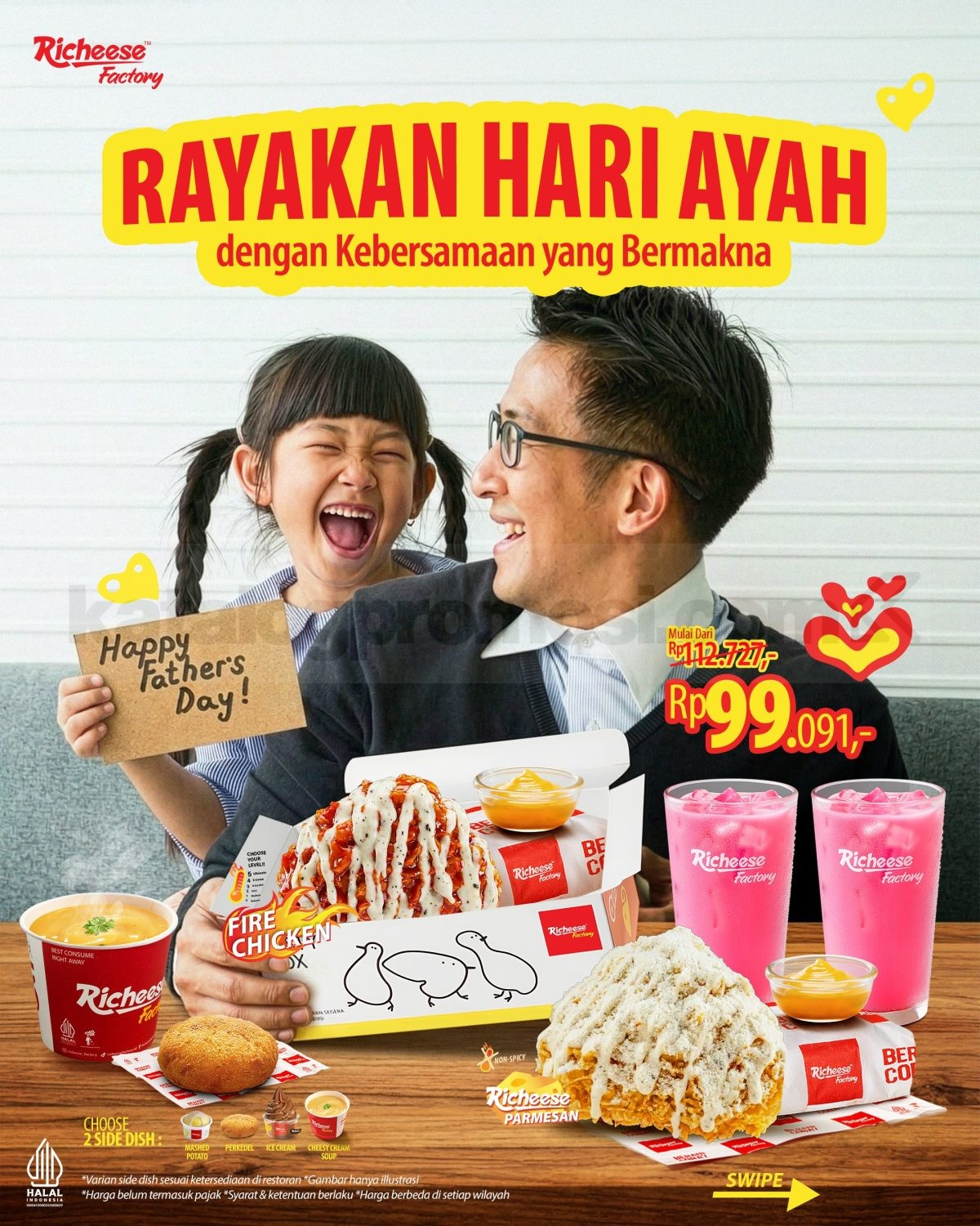 Promo Richeese Father’s Day Combo Truffle Duo Rp 99.091 Promo Richeese Father’s Day Combo Truffle Duo Rp 99.091 paket makan berdua spesial Hari Ayah