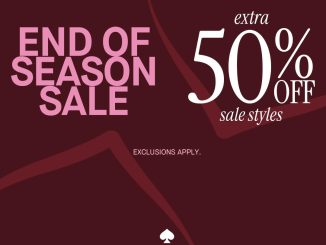 Promo Kate Spade End of Season Sale Diskon Hingga 50% dengan tambahan diskon hingga 10% untuk Kanmo Circle Member dan BCA