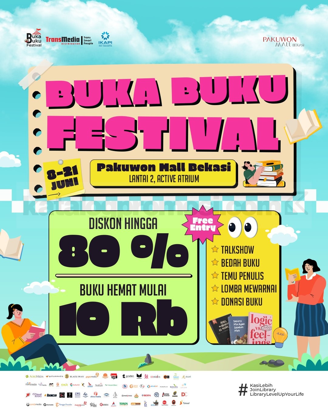 Buka Buku Festival di Pakuwon Mall Bekasi