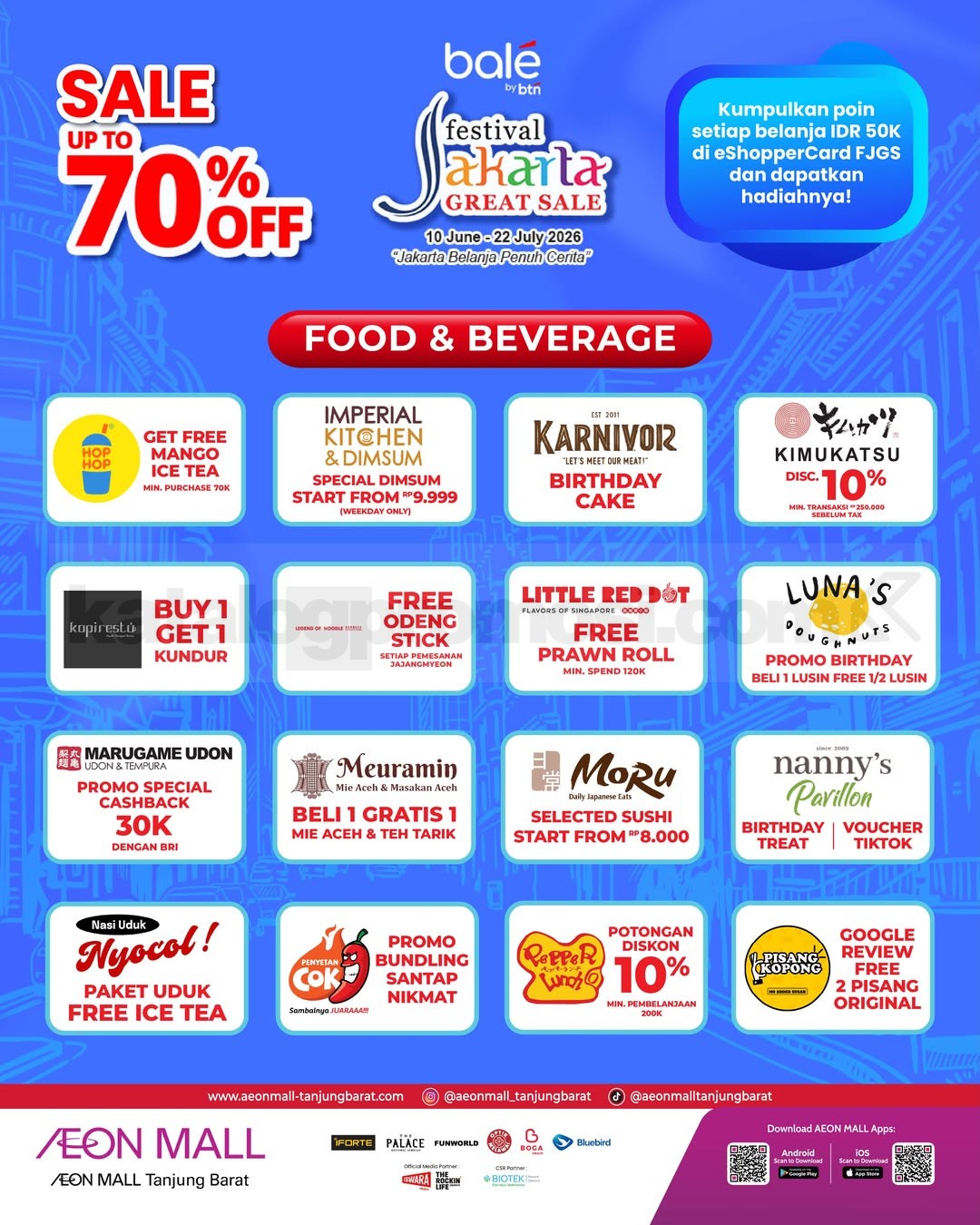 Festival Jakarta Great Sale 2026 di AEON Mall Tanjung Barat Festival Jakarta Great Sale 2026 di AEON Mall Tanjung Barat 2