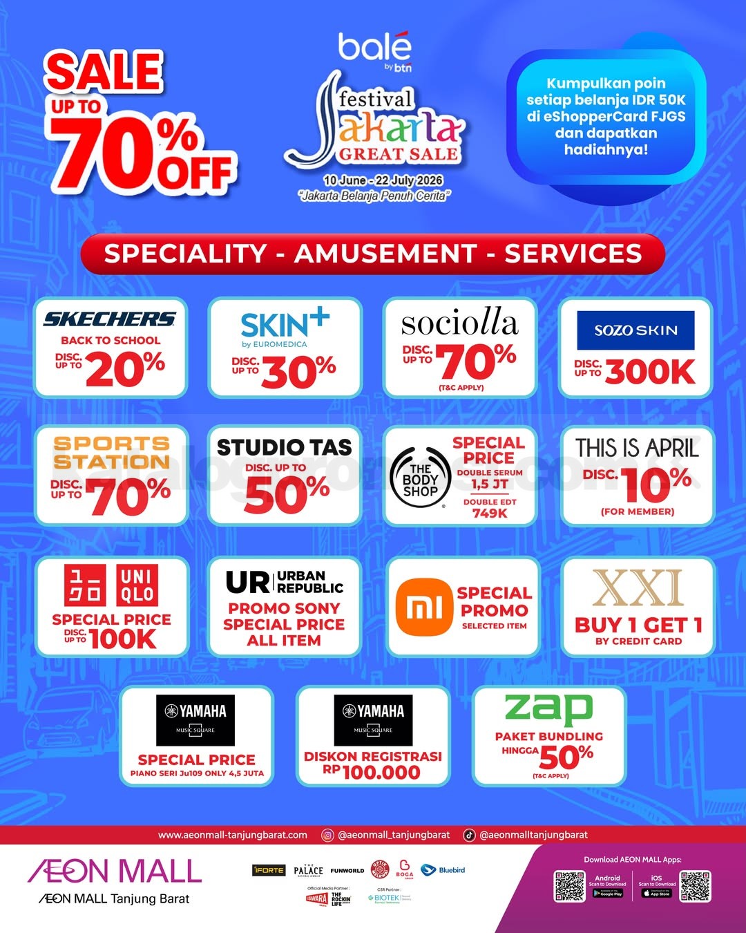 Festival Jakarta Great Sale 2026 di AEON Mall Tanjung Barat Festival Jakarta Great Sale 2026 di AEON Mall Tanjung Barat 9
