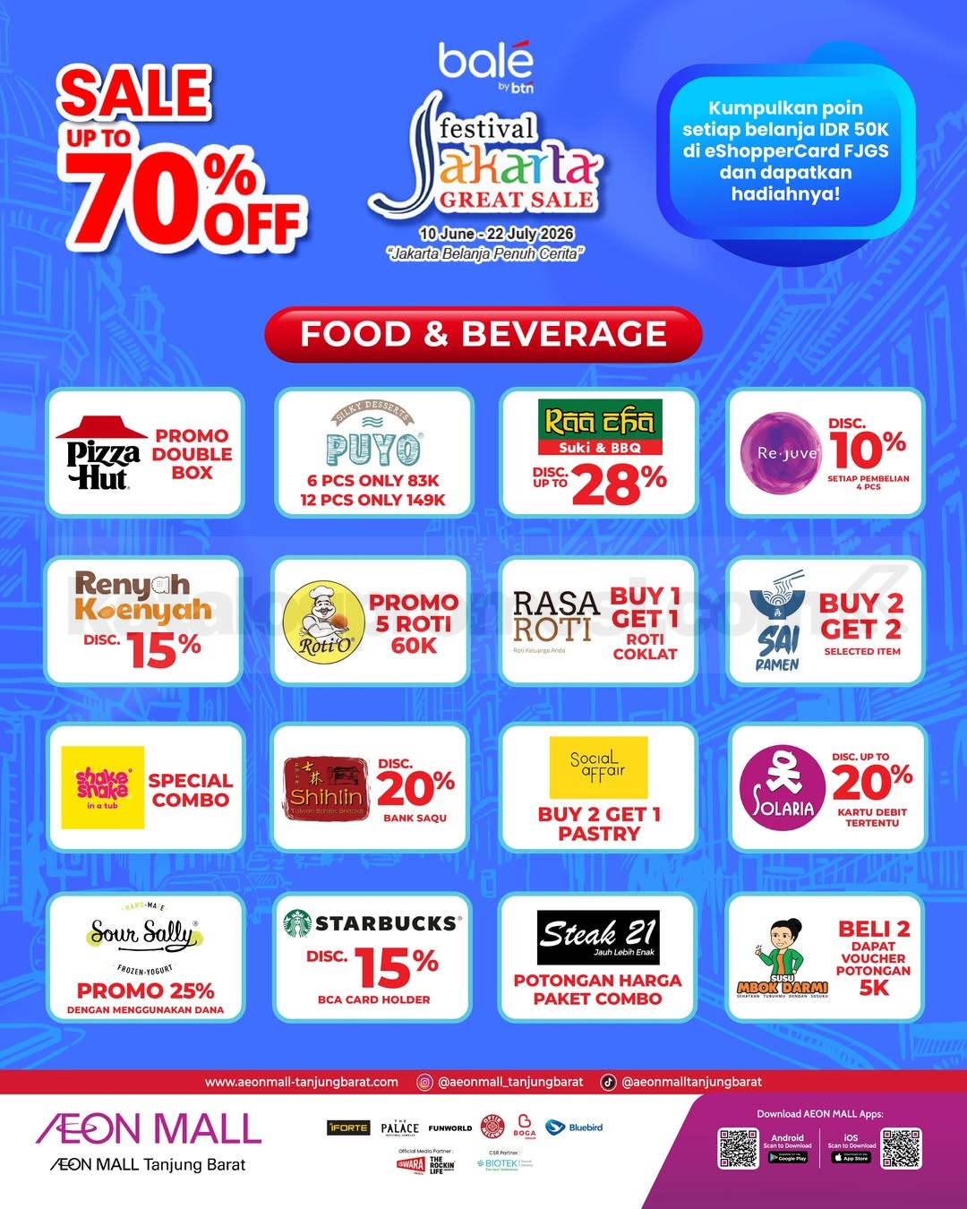 Festival Jakarta Great Sale 2026 di AEON Mall Tanjung Barat Festival Jakarta Great Sale 2026 di AEON Mall Tanjung Barat 3