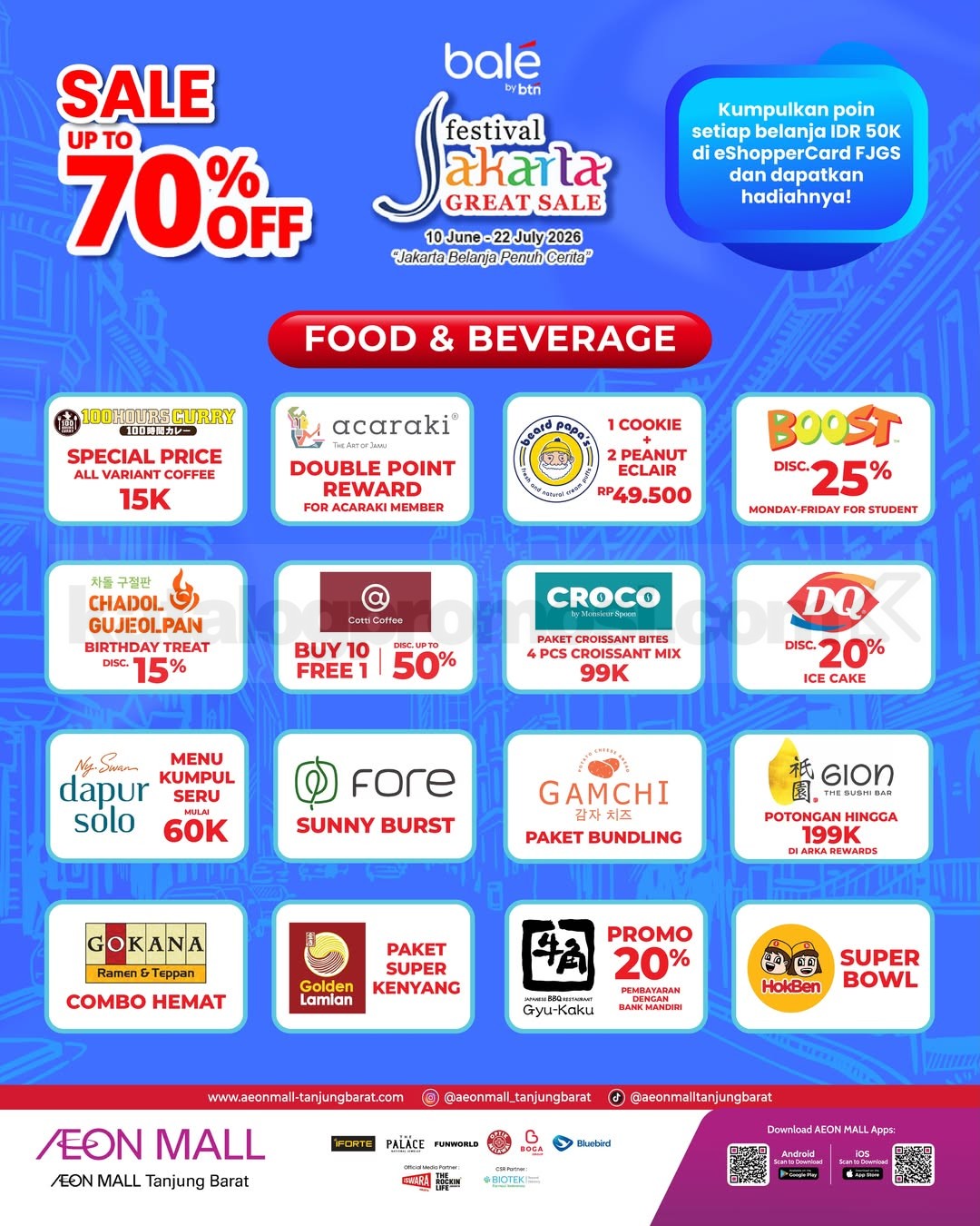 Festival Jakarta Great Sale 2026 di AEON Mall Tanjung Barat Festival Jakarta Great Sale 2026 di AEON Mall Tanjung Barat 1