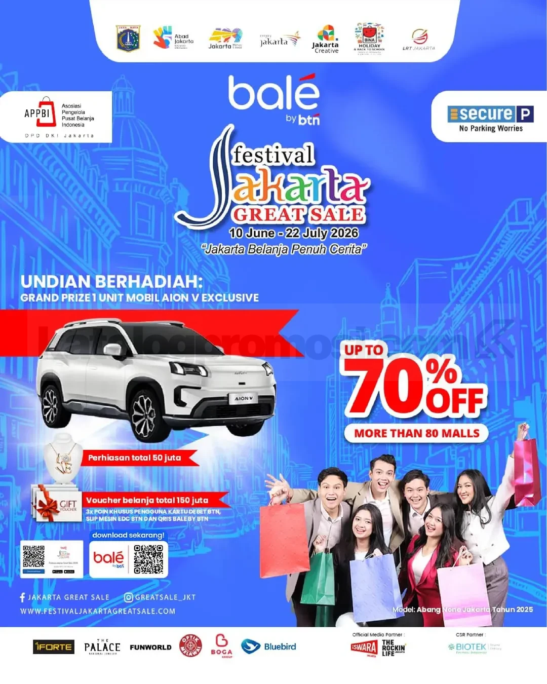 Festival Jakarta Great Sale 2026 di Mal Taman Anggrek Festival Jakarta Great Sale 2026 di Mal Taman Anggrek diskon hingga 70% dengan 26 tenant dan hadiah mobil AION V