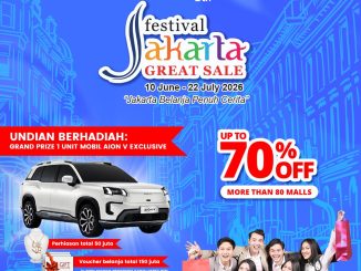 Alt-text: Festival Jakarta Great Sale 2026 di Plaza Blok M dengan diskon hingga 70% dan grand prize menarik.
