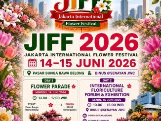 Jakarta International Flower Festival 2026 dengan Flower Parade dan International Floriculture Forum di Jakarta