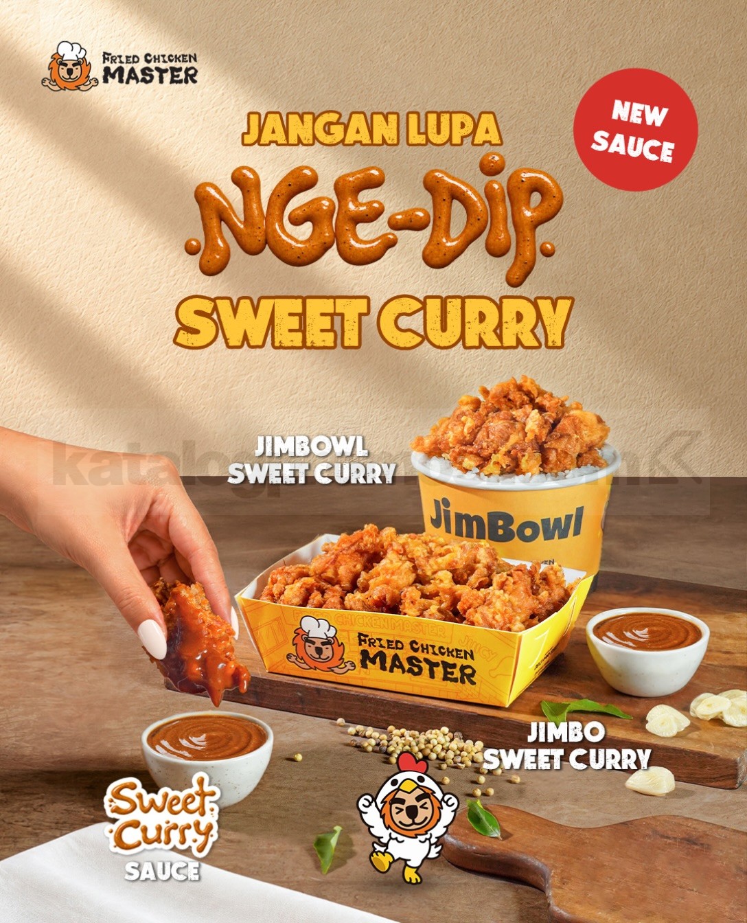 Promo Fried Chicken Master NEW Sweet Curry Sauce Promo Fried Chicken Master NEW Sweet Curry Sauce dengan perpaduan rasa manis, gurih, dan rempah mulai 26 Oktober 2026.