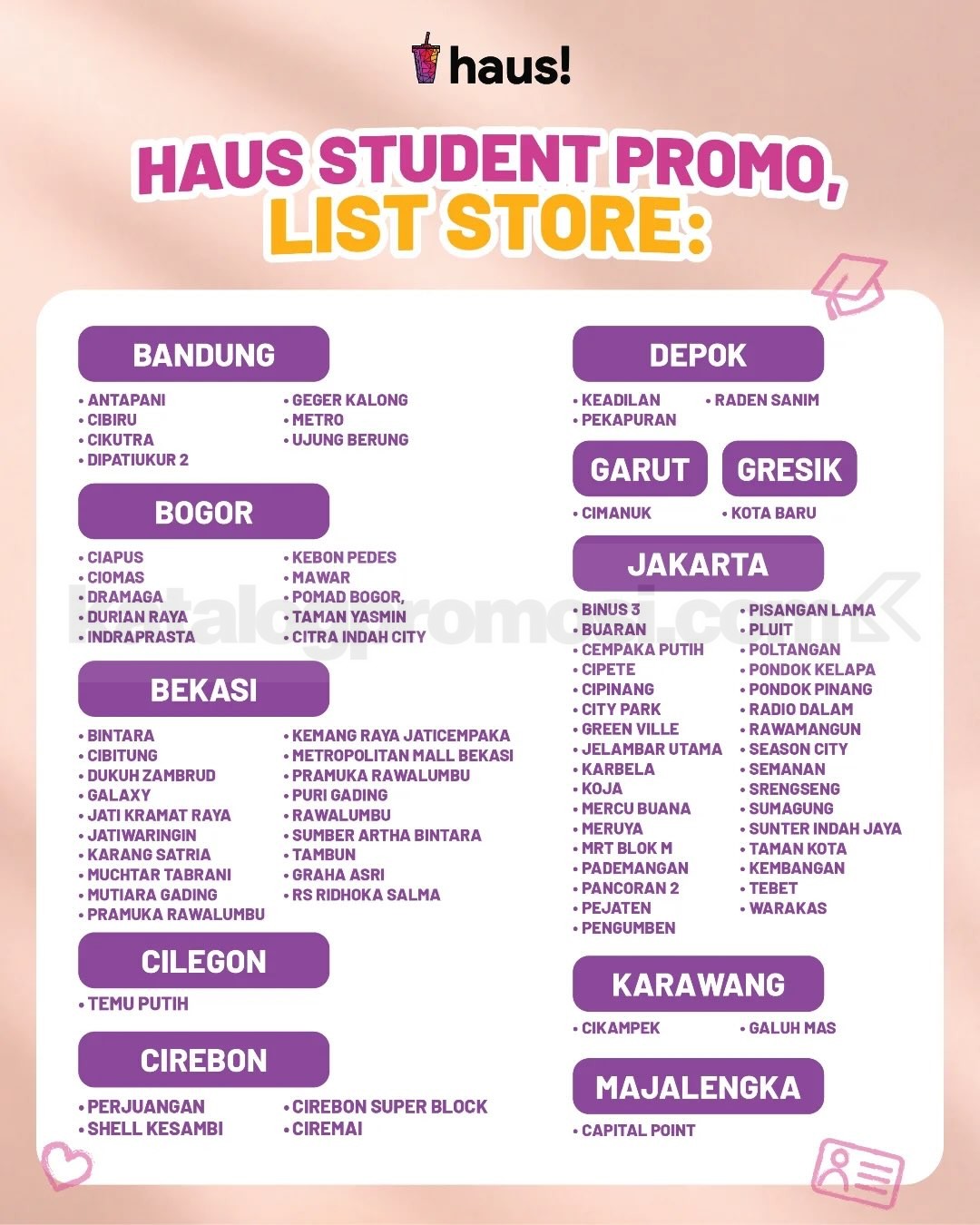 Promo HAUS! Student Promo Diskon 20% Promo HAUS! Student Promo Diskon 20% 1