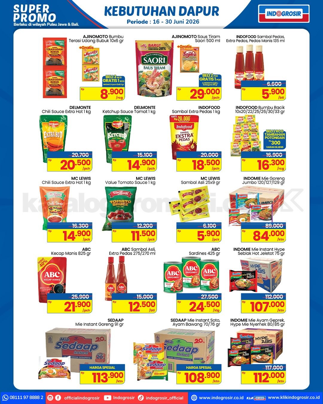 KATALOG PROMO INDOGROSIR HARI INI 16-30 Juni 2026