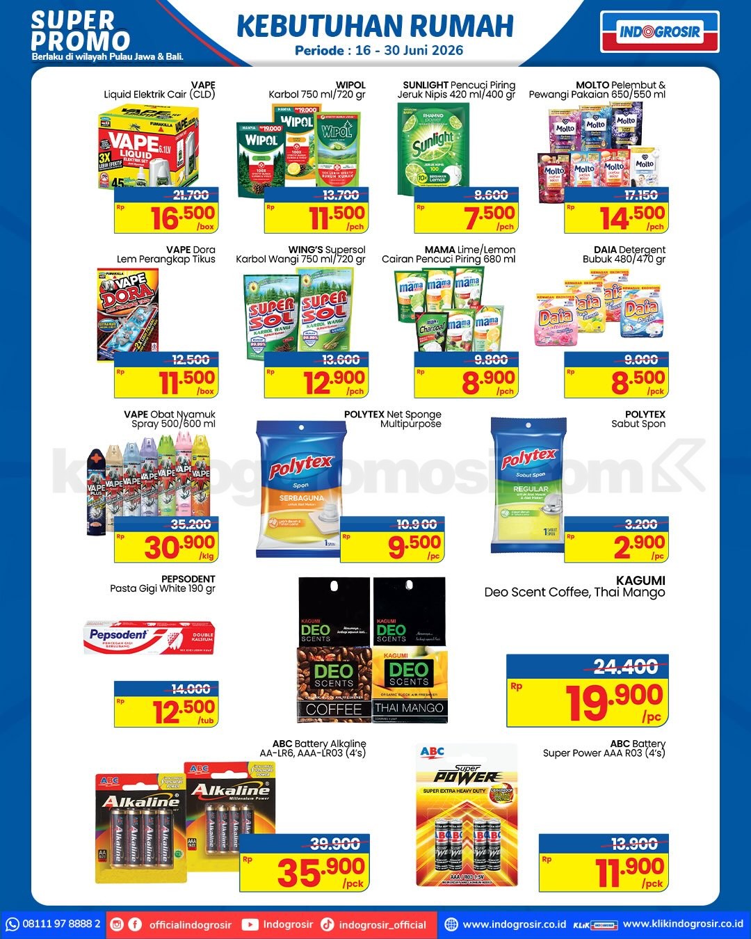 KATALOG PROMO INDOGROSIR HARI INI 16-30 Juni 2026