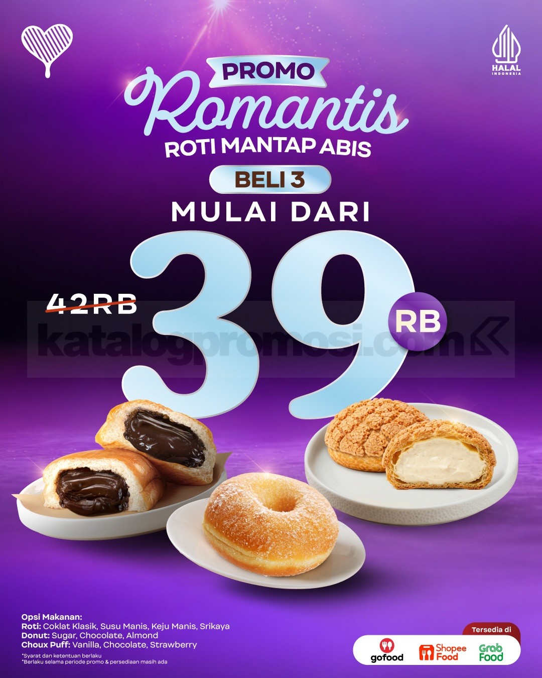 Promo Kopi Kenangan Romantis Roti Mantap Abis Beli 3 mulai Rp. 23.000 Promo Kopi Kenangan Romantis Roti Mantap Abis Beli 3 mulai Rp. 23.000 1