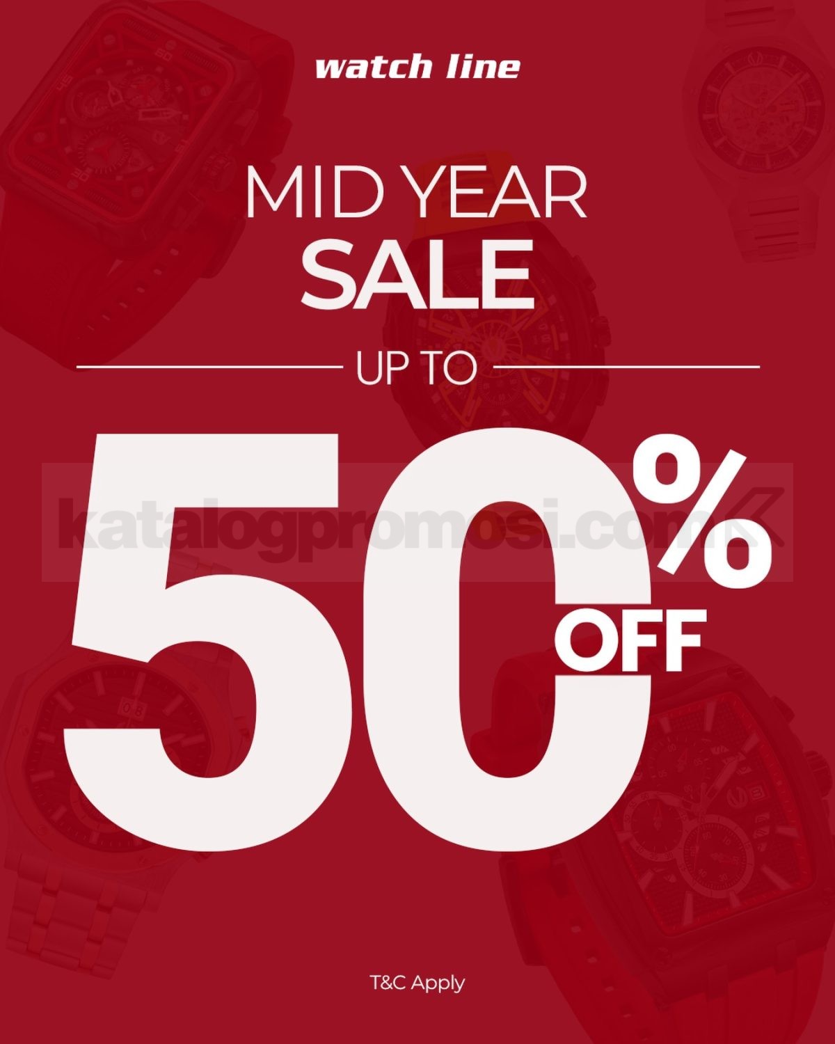 Promo Watch Line Mid Year Sale Diskon Hingga 50% Promo Watch Line Mid Year Sale Diskon Hingga 50% untuk koleksi jam tangan pilihan