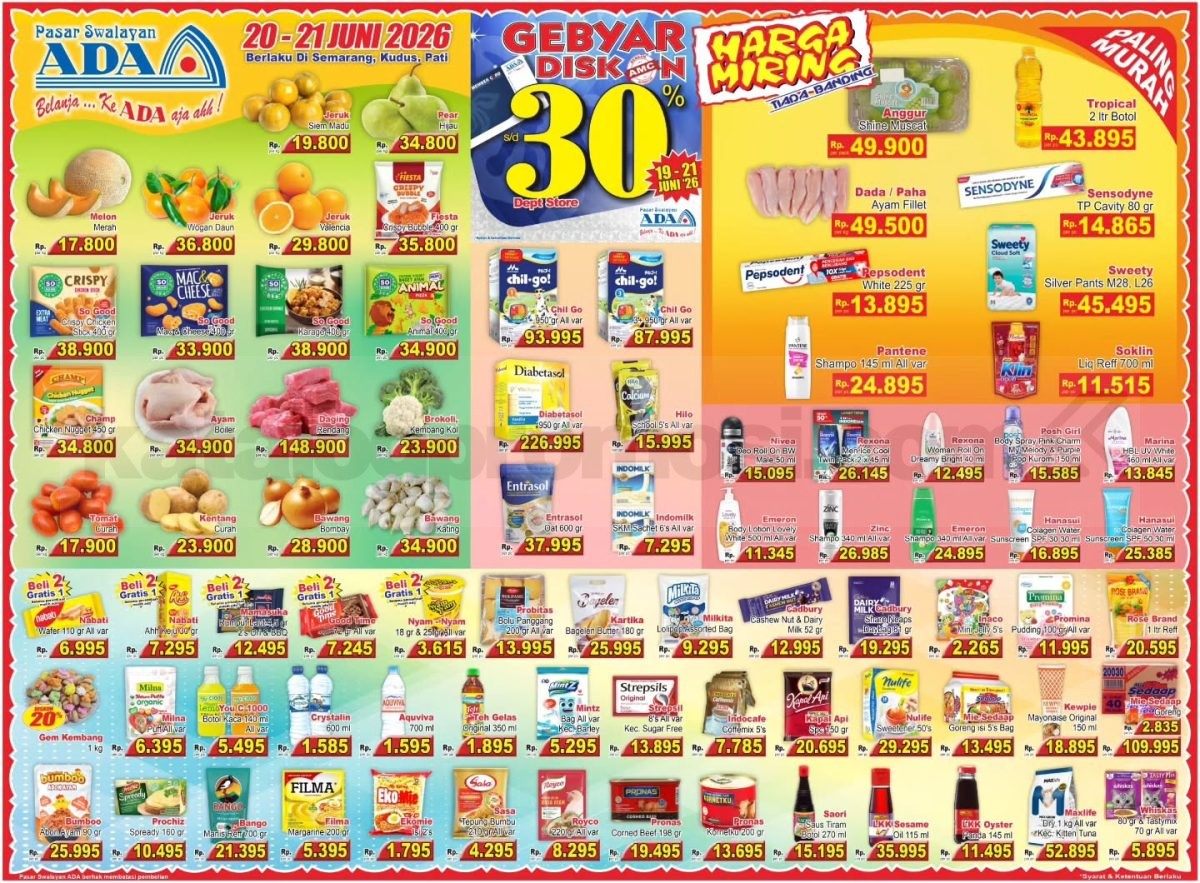 Promo ADA PASAR SWALAYAN Katalog JSM 20-21 Juni 2026