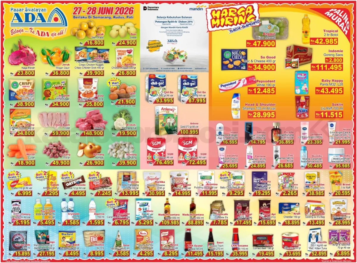 Promo ADA PASAR SWALAYAN Katalog JSM 27-28 Juni 2026
