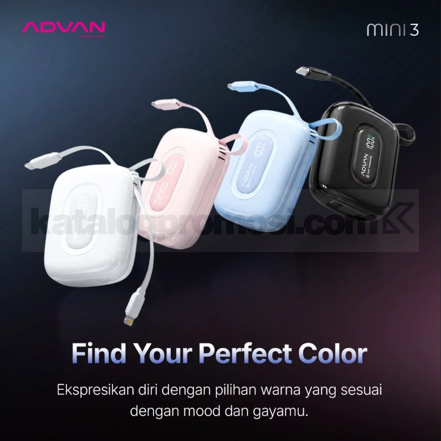 Promo Advan NEW! Powerbank Mini 3 10.000 mAh Promo Advan NEW! Powerbank Mini 3 10.000 mAh 2