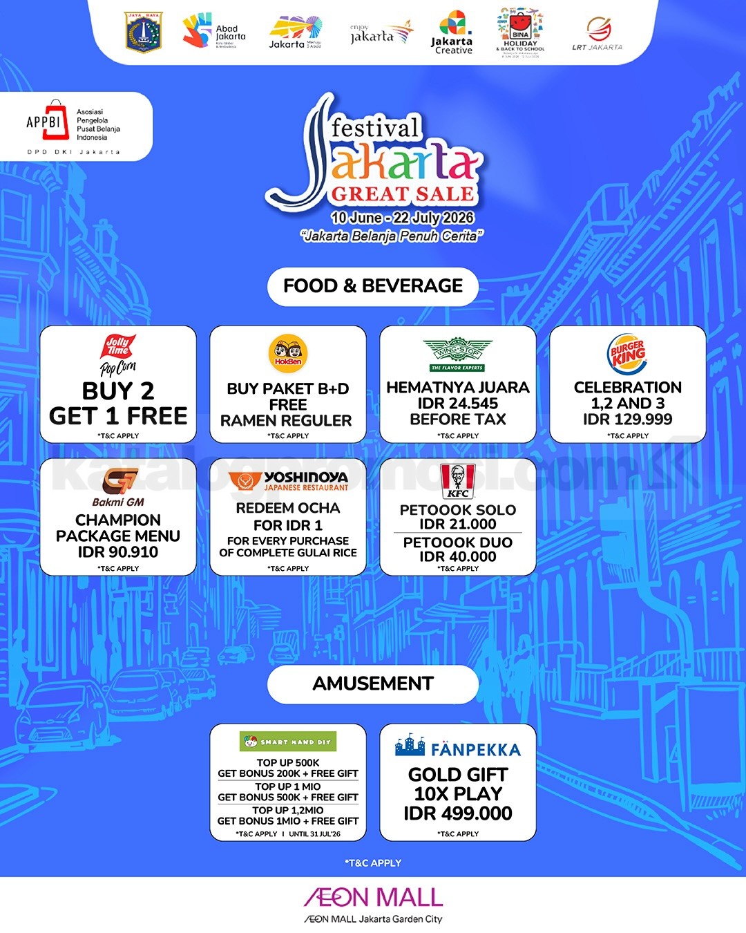 Festival Jakarta Great Sale 2026 di AEON MALL JGC Festival Jakarta Great Sale 2026 di AEON MALL JGC 2
