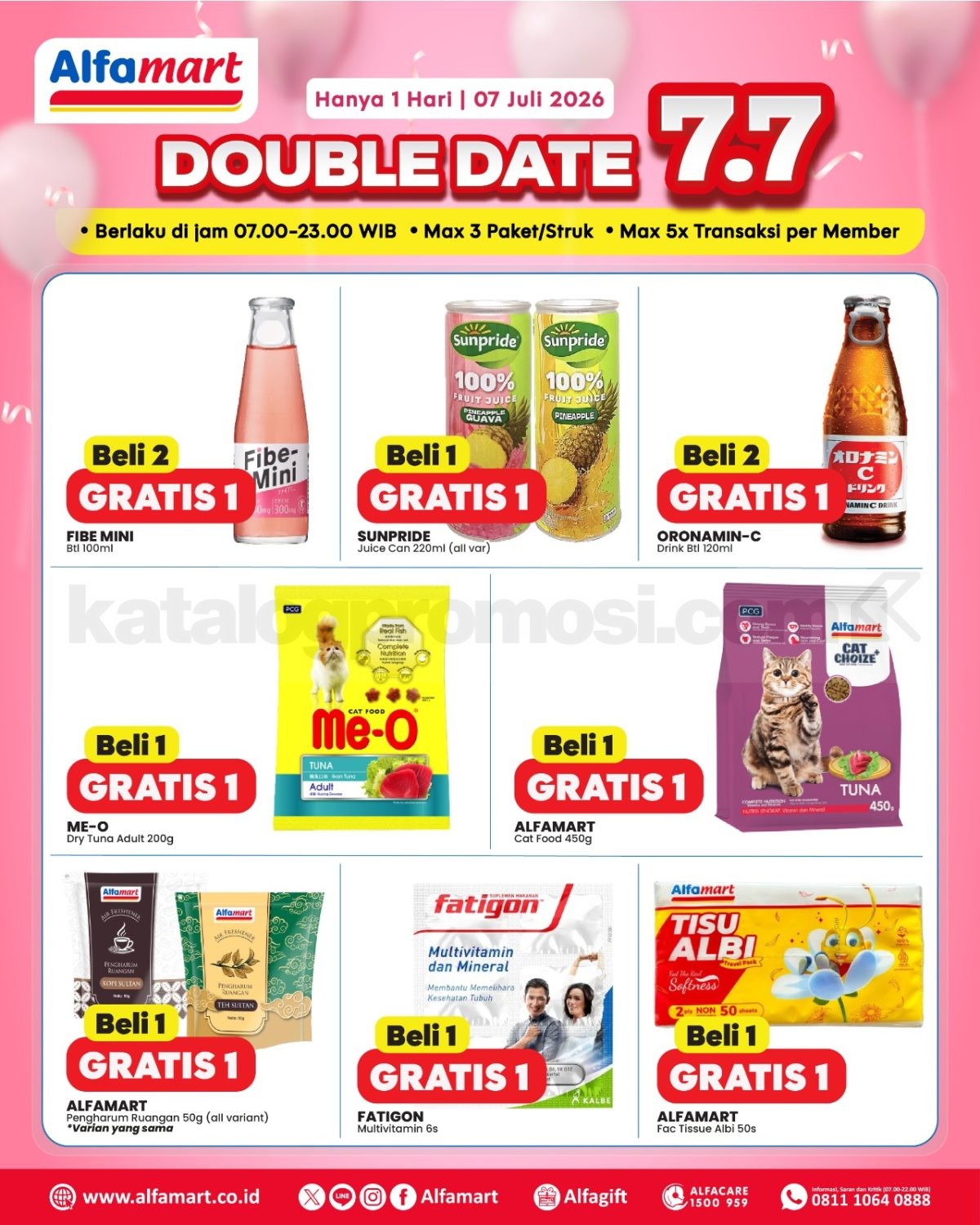 Promo Alfamart 7.7 Double Date Sale Beli 1 Gratis 1 Promo Alfamart 7.7 Double Date Sale Beli 1 Gratis 1 2