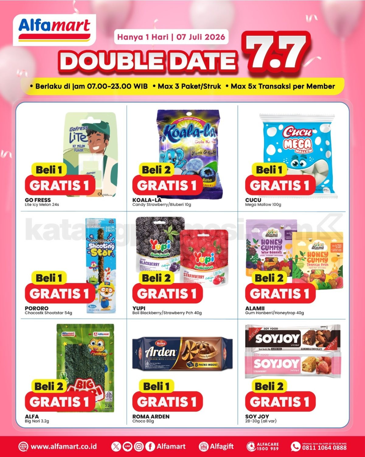 Promo Alfamart 7.7 Double Date Sale Beli 1 Gratis 1 Promo Alfamart 7.7 Double Date Sale Beli 1 Gratis 1 4