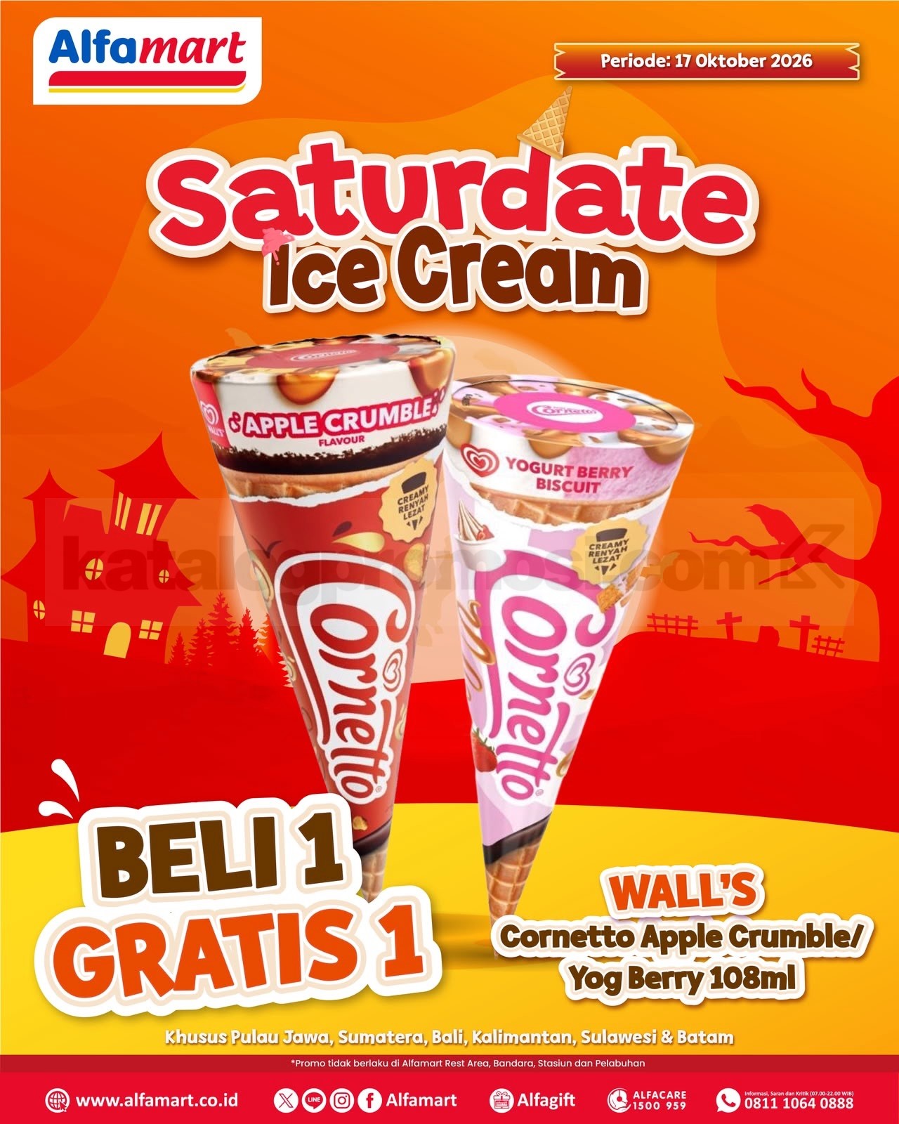 Promo Alfamart Saturdate Ice Cream Beli 1 Gratis 1