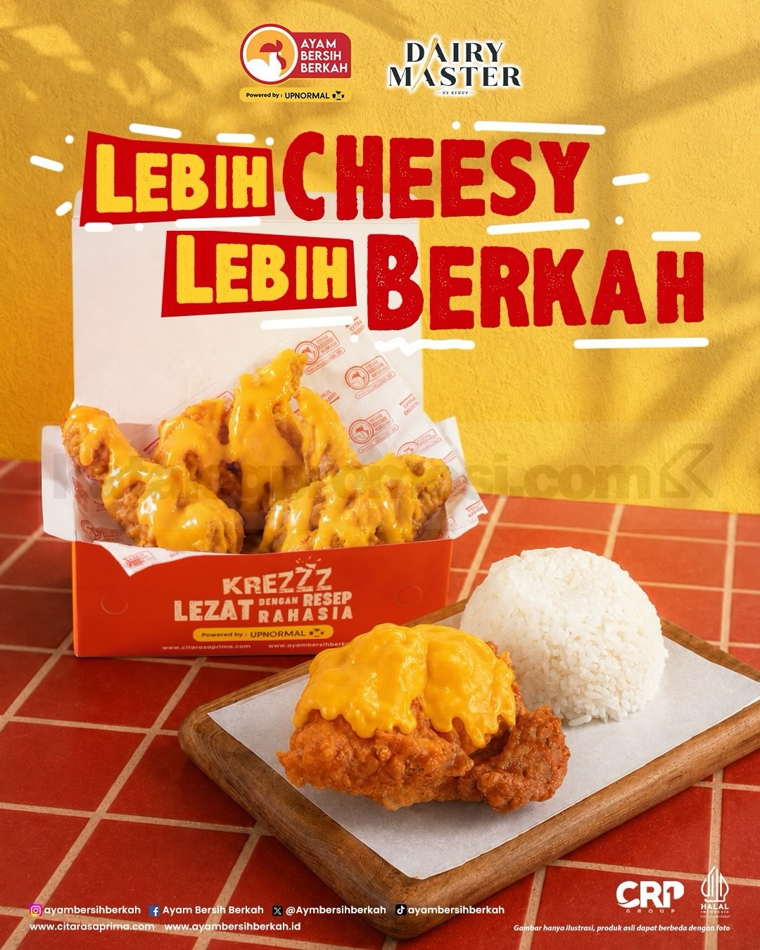 Promo Ayam Bersih Berkah Chessy Delight Mulai Rp. 15.500 Promo Ayam Bersih Berkah Chessy Delight Mulai Rp. 15.500 dengan pilihan paket ayam dan saus cheese creamy.