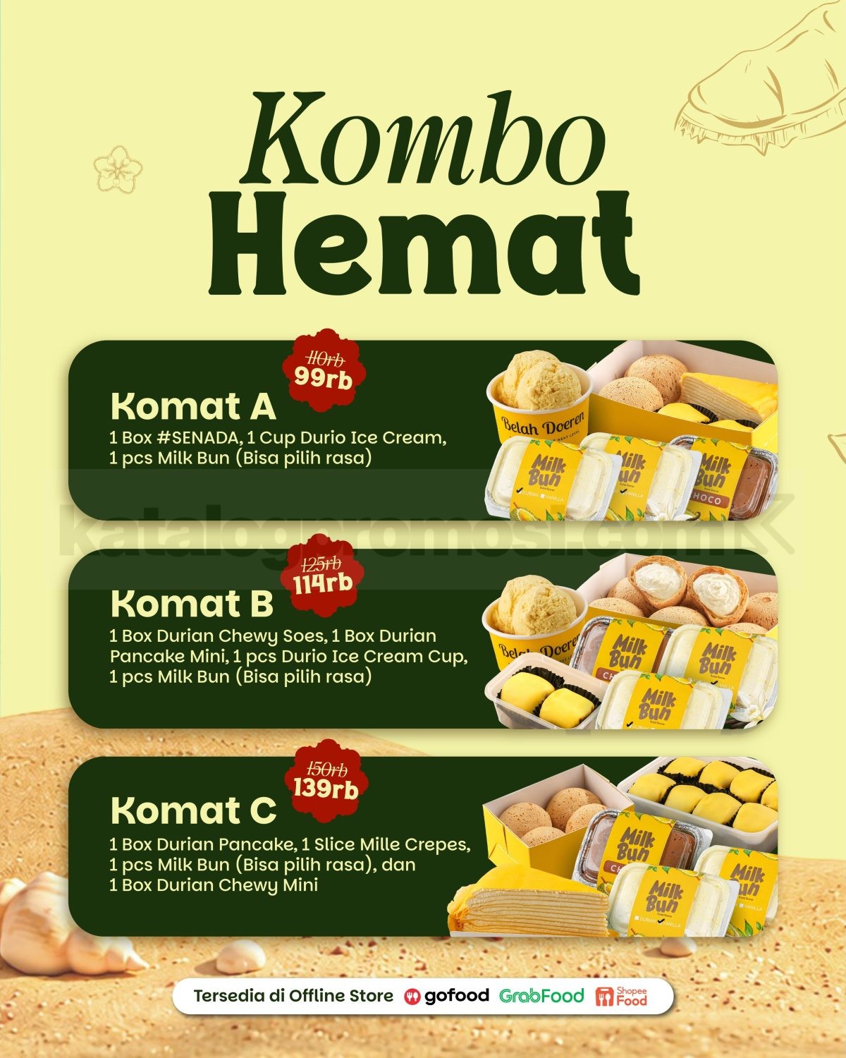 Promo Belah Doeren Paket Hemat Mulai Rp. 49.000 Promo Belah Doeren Paket Hemat Mulai Rp. 49.000 1
