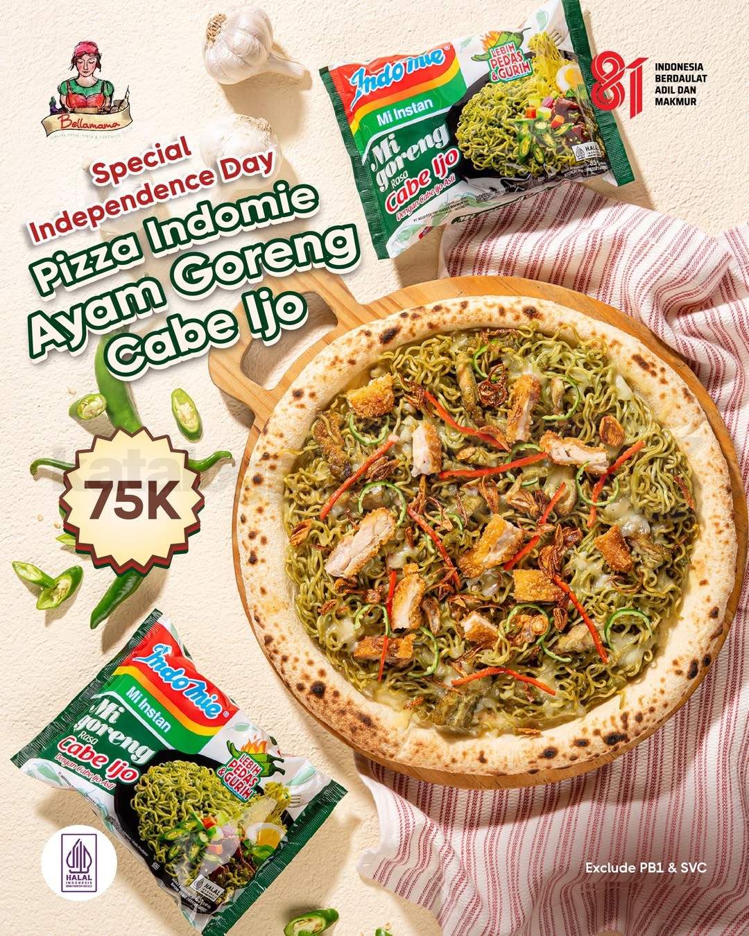 Promo Bellamama Merdeka Pizza Indomie Diskon 20% Promo Bellamama Merdeka Pizza Indomie Diskon 20% 1