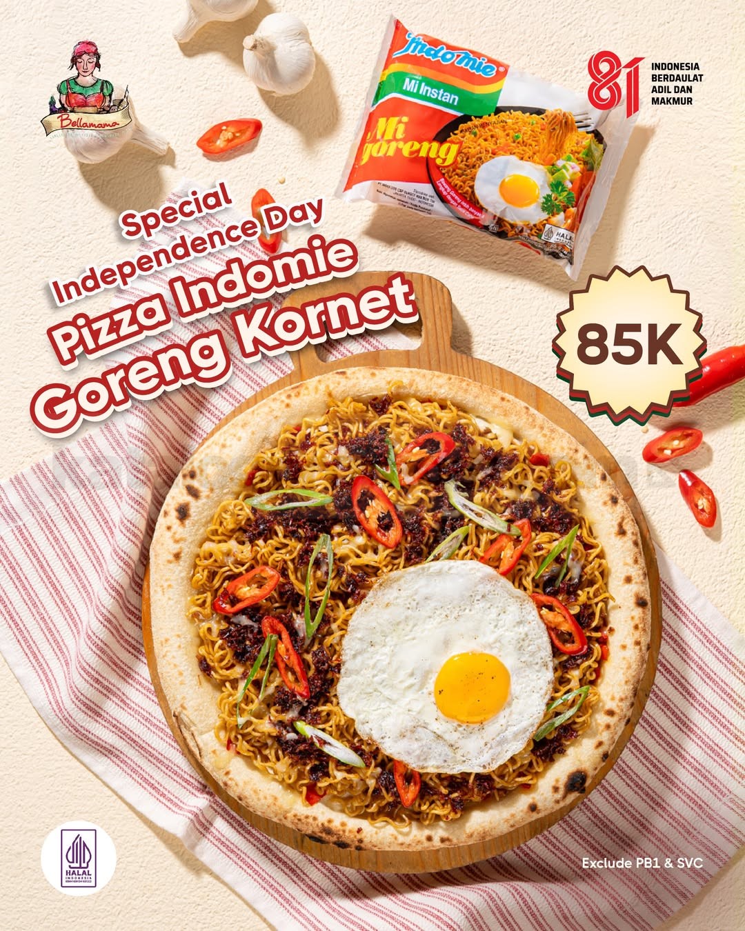 Promo Bellamama Merdeka Pizza Indomie Diskon 20% Promo Bellamama Merdeka Pizza Indomie Diskon 20% 2