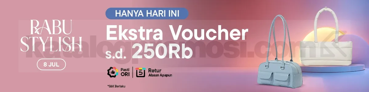 Promo Blibli Rabu Stylish Voucher hingga Rp. 250 Ribu Promo Blibli Rabu Stylish Voucher hingga Rp. 250 Ribu untuk belanja fashion dan aksesori dengan kode STYLISH-JUL.