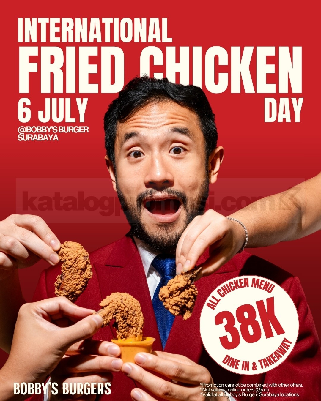 Promo Bobby's Burgers International Fried Chicken Day Rp. 38.000 Promo Bobby's Burgers International Fried Chicken Day Rp. 38.000 1