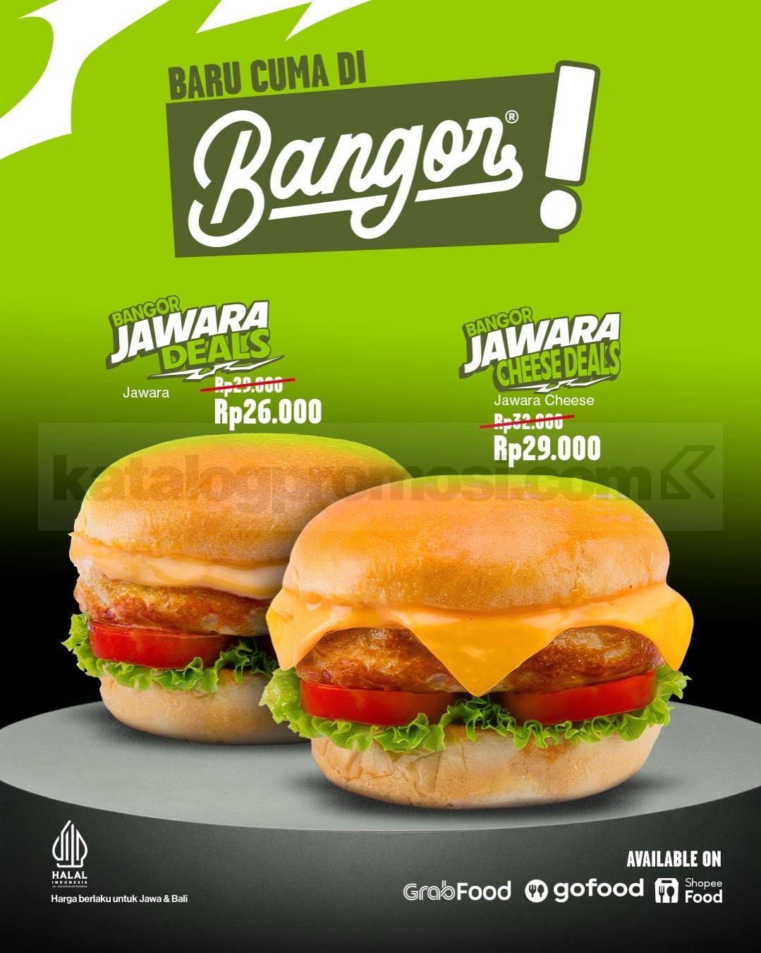 Promo Burger Bangor Jawara Mulai Rp26.000 Promo Burger Bangor Jawara mulai Rp26.000 dengan pilihan paket burger, french fries, dan drinks