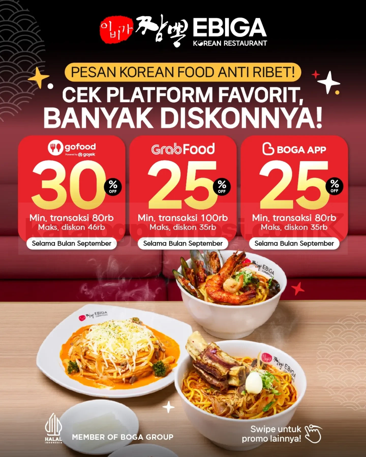 Promo EBIGA Delivery Diskon hingga 30%