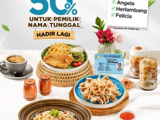 Promo Excelso Diskon 50% Untuk Nama Tunggal periode 15 – 18 Juni 2026 dengan syarat menunjukkan identitas.