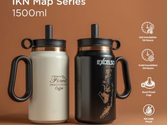 Promo Excelso NEW IKN Map Series Tumbler koleksi terbatas yang tersedia di outlet pilihan Excelso.