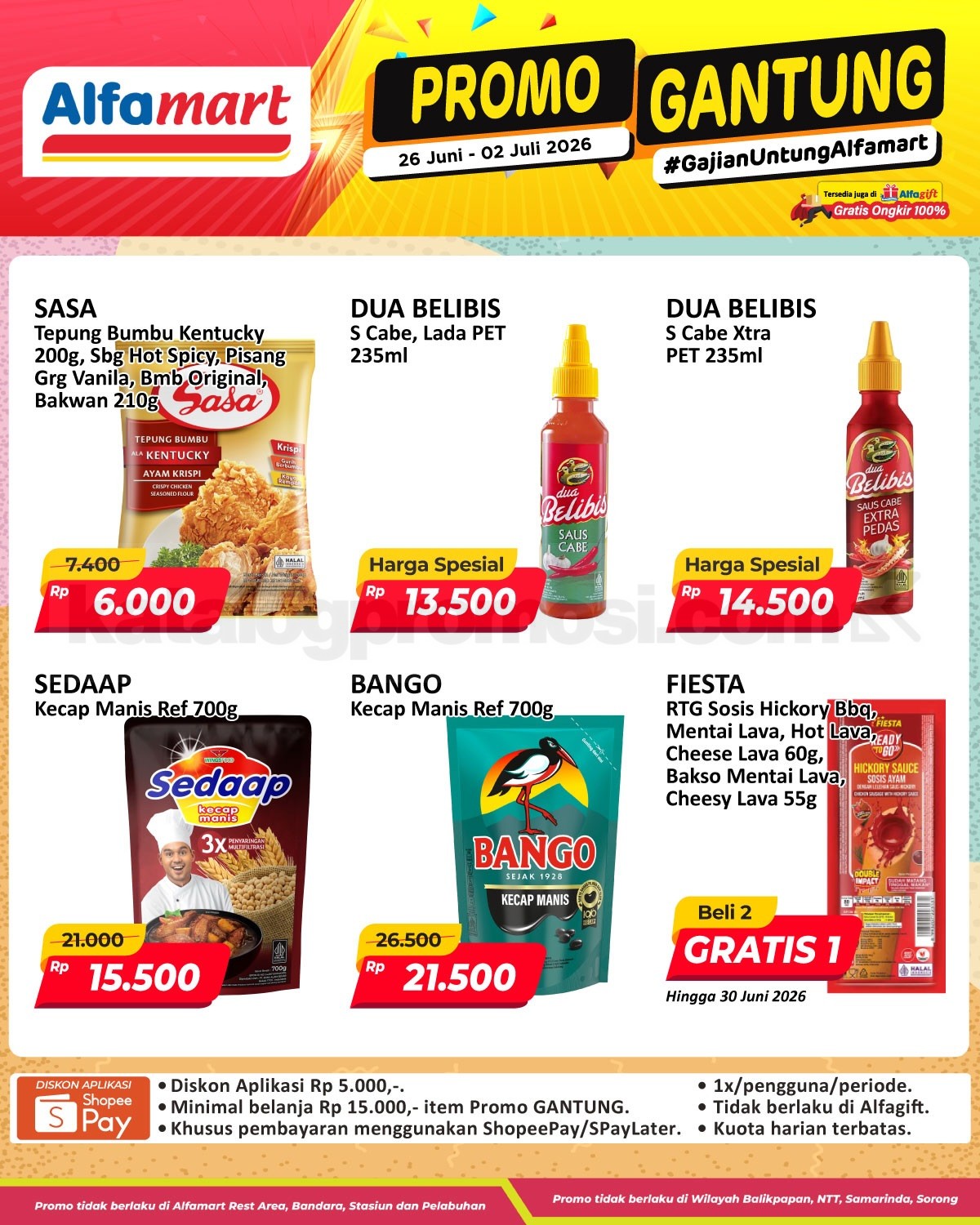 Promo GANTUNG ALFAMART / GAJIAN UNTUNG 26 Juni - 02 Juli 2026