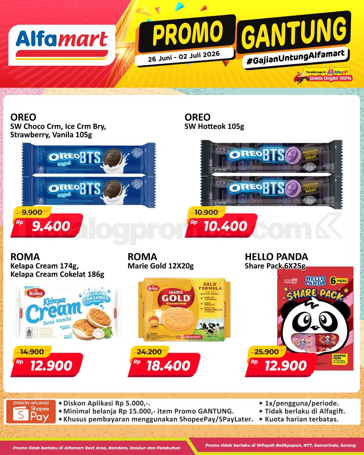 Promo GANTUNG ALFAMART / GAJIAN UNTUNG 26 Juni - 02 Juli 2026