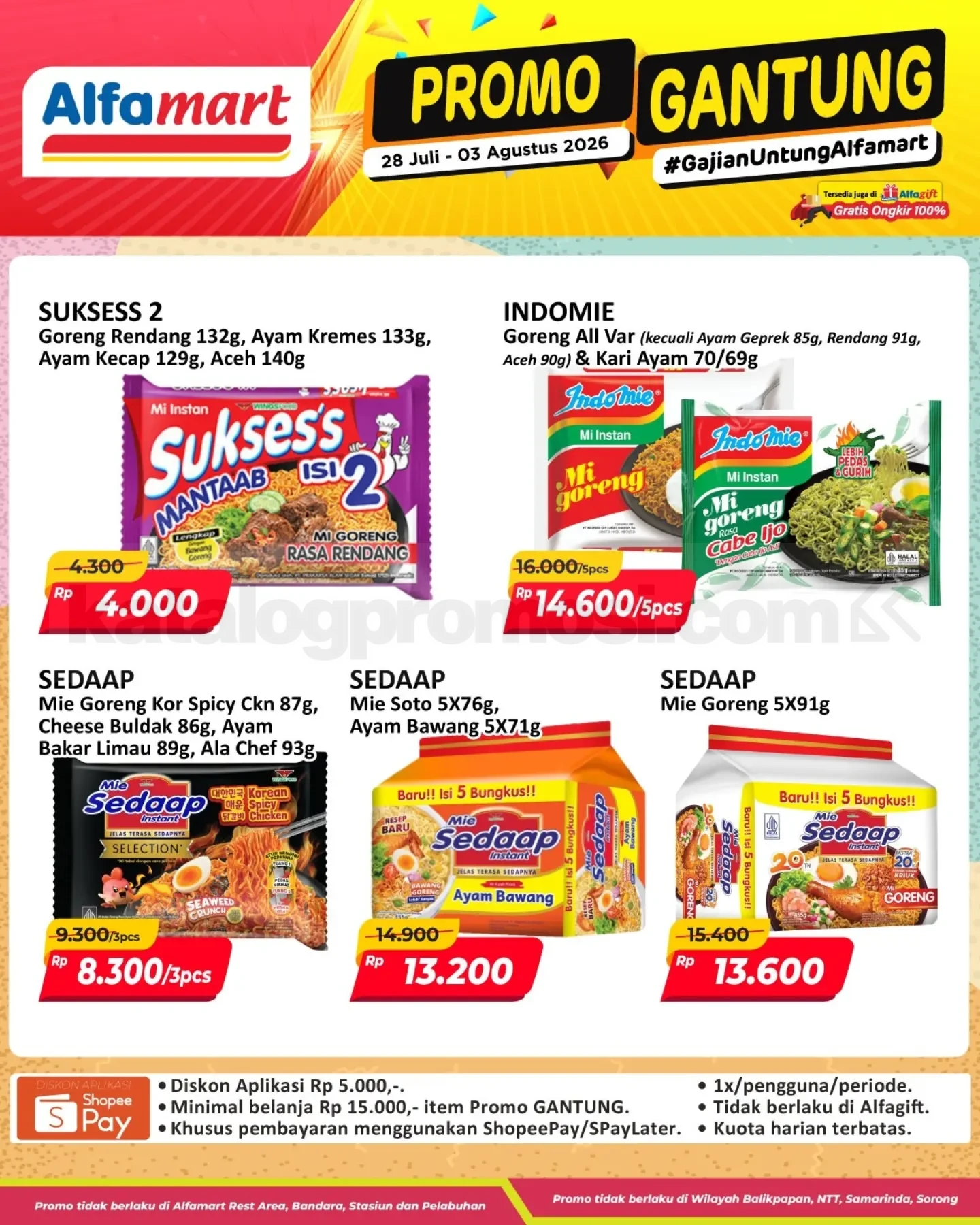 Promo GANTUNG ALFAMART / GAJIAN UNTUNG 28 Juli - 03 Agustus 2026