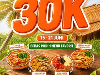 Promo Golden Lamian Paket Nikmat Mulai Rp. 30.000 dengan bonus shrimp ball dan es ocha