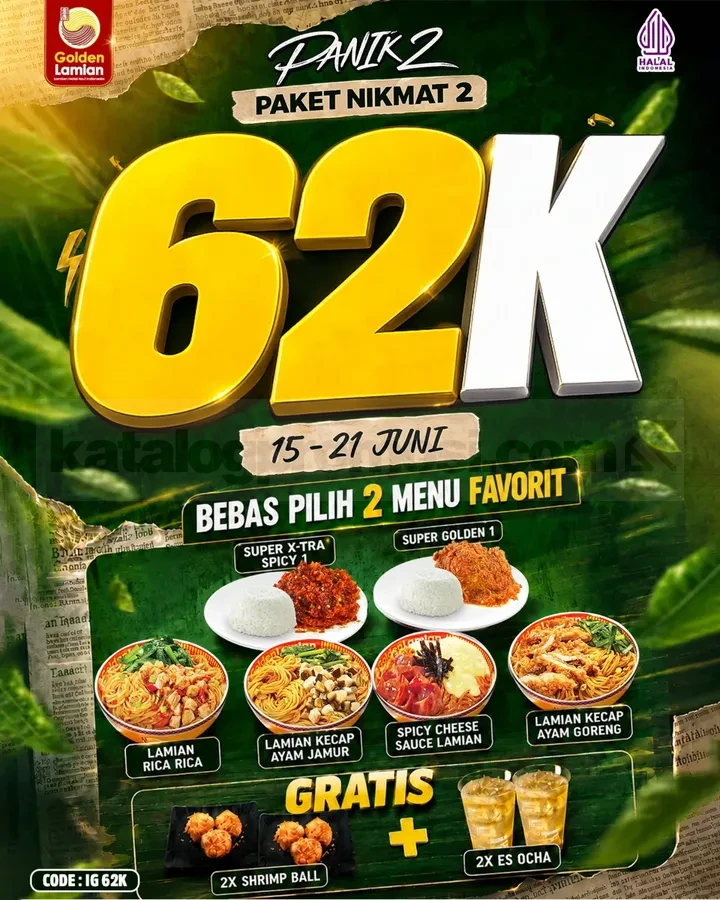 Promo Golden Lamian Paket Nikmat Mulai Rp. 30.000 Promo Golden Lamian Paket Nikmat Mulai Rp. 30.000 1