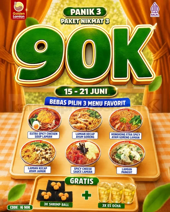 Promo Golden Lamian Paket Nikmat Mulai Rp. 30.000 Promo Golden Lamian Paket Nikmat Mulai Rp. 30.000 2