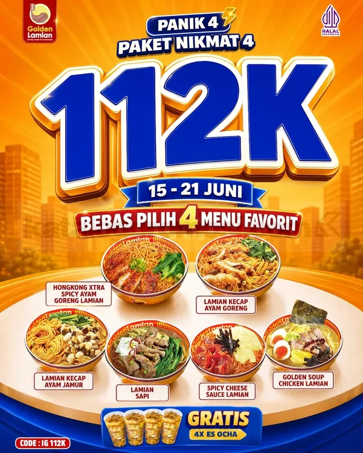 Promo Golden Lamian Paket Nikmat Mulai Rp. 30.000 Promo Golden Lamian Paket Nikmat Mulai Rp. 30.000 3