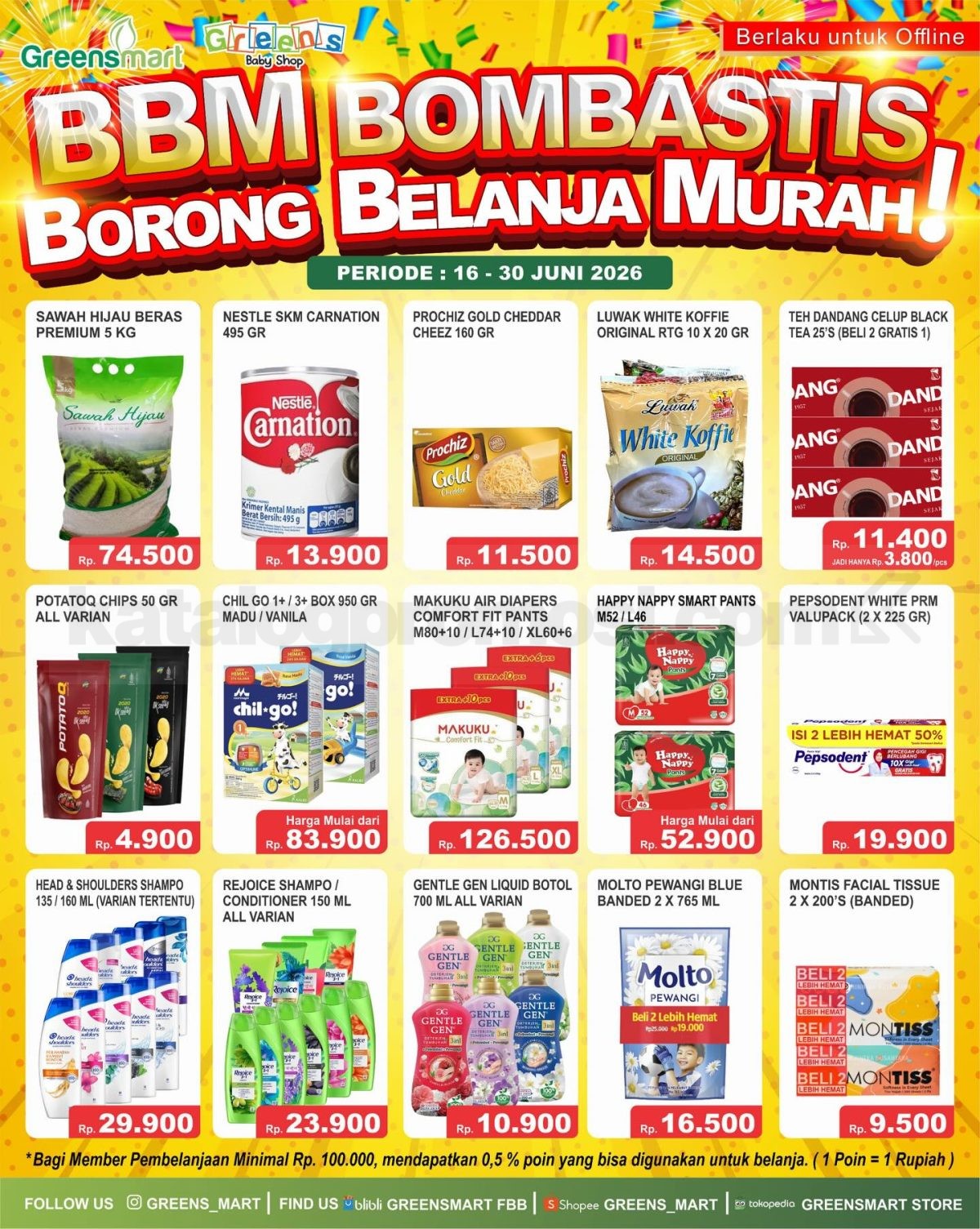 Promo GREENSMART WEEKLY JSM 16-30 Juni 2026 Promo GREENSMART WEEKLY JSM 16-30 Juni 2026
