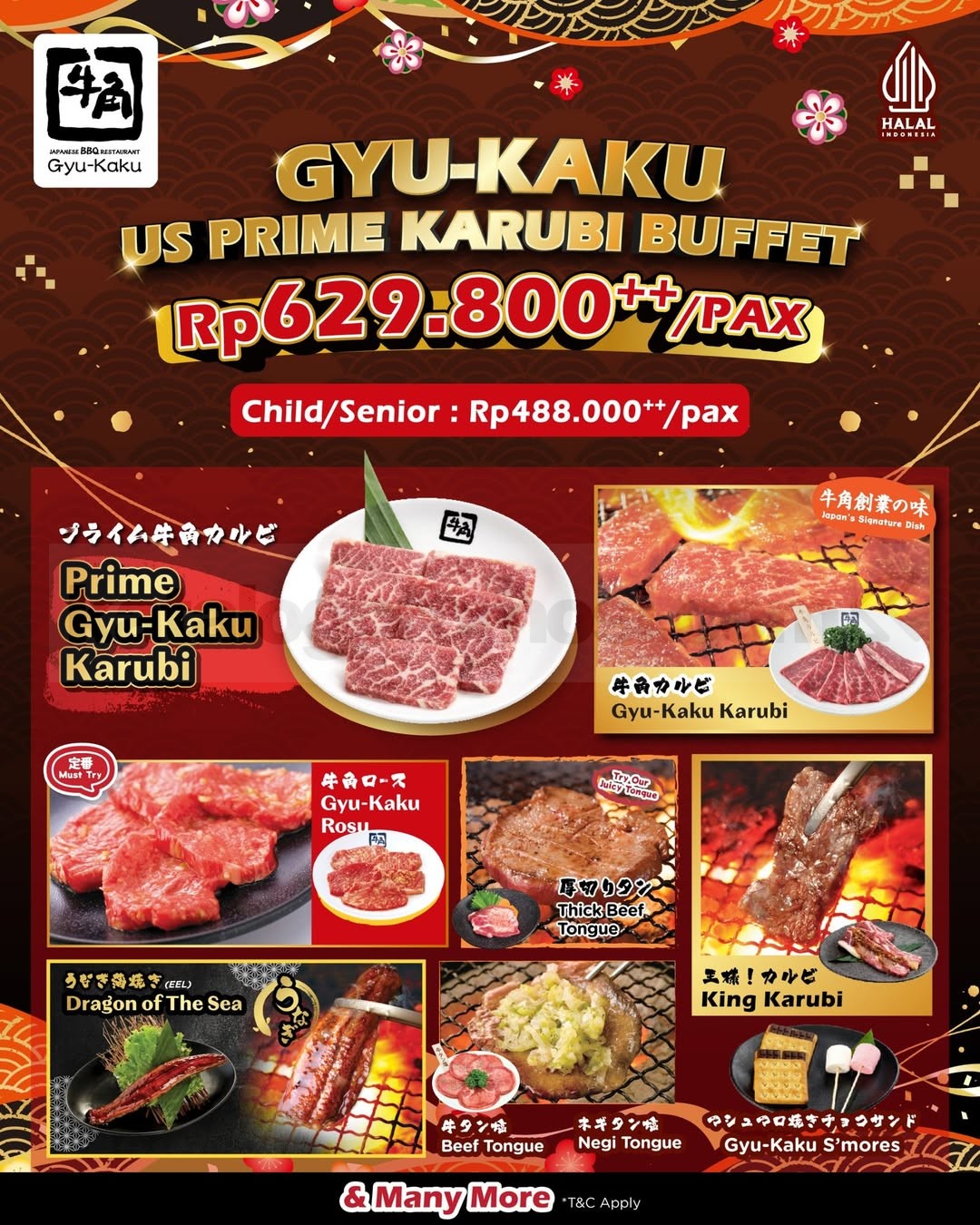 Promo Gyu-Kaku NEW US Prime Karubi Buffet Mulai Rp. 629.800 Promo Gyu-Kaku NEW US Prime Karubi Buffet mulai Rp. 629.800 dengan unlimited Prime Gyu-Kaku Karubi