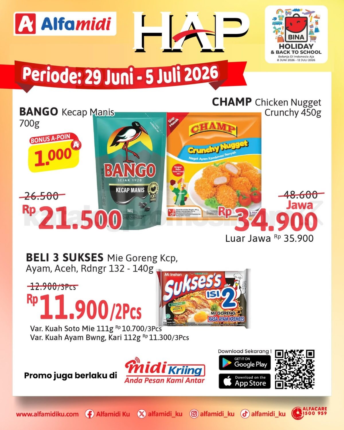 Promo HAP ALFAMIDI periode 29 Juni - 05 Juli 2026