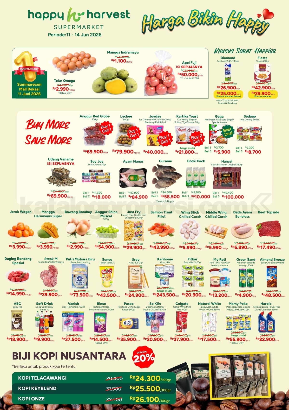 Promo Happy Harvest Weekend JSM 11-14 Juni 2026 Promo Happy Harvest Weekend JSM 11-14 Juni 2026