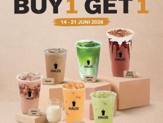 Promo Haus Anniversary Buy 1 Get 1 Minuman Favorit periode 14 Juni 2026 - 21 Juni 2026