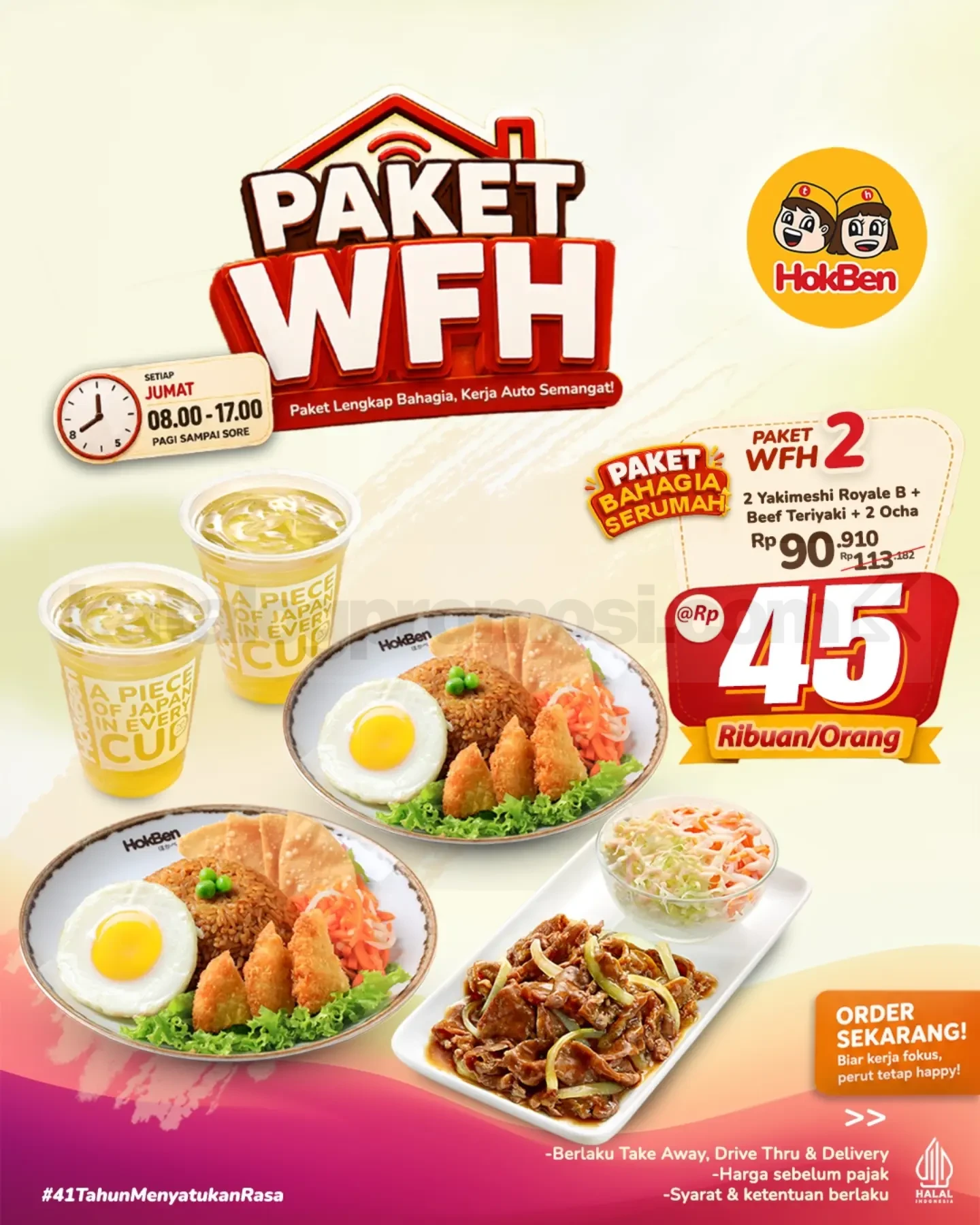 Promo HokBen Paket WFH Mulai Rp. 32 ribuan Promo HokBen Paket WFH Mulai Rp. 32 ribuan 1