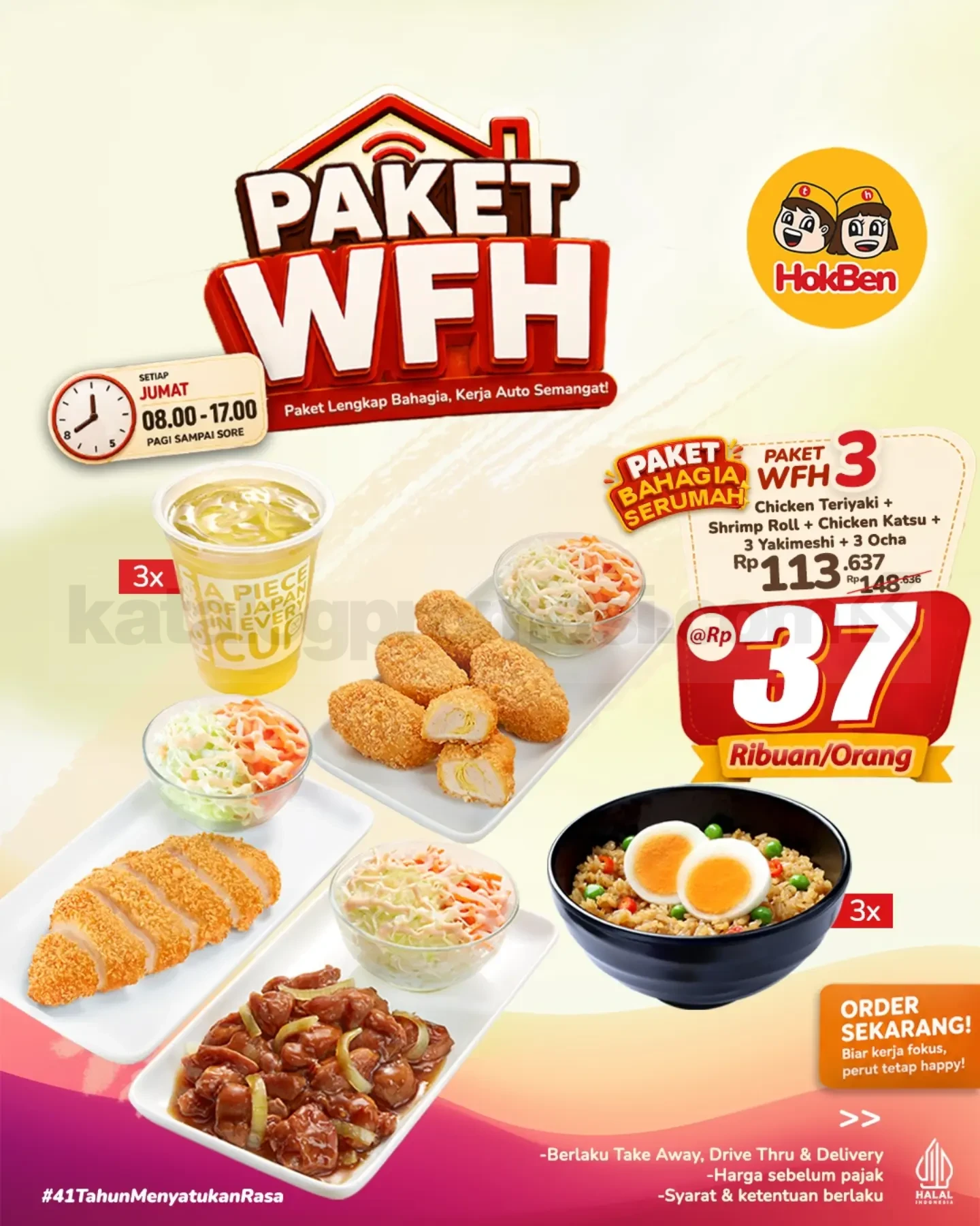 Promo HokBen Paket WFH Mulai Rp. 32 ribuan Promo HokBen Paket WFH Mulai Rp. 32 ribuan 2