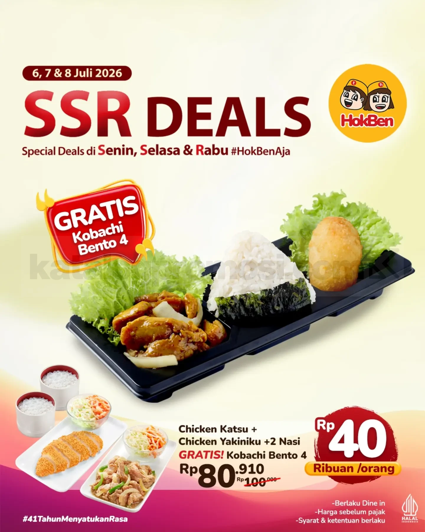 Promo HokBen SSR Deals Paket Hemat Mulai Rp. 40 ribuan Promo HokBen SSR Deals Paket Hemat Mulai Rp. 40 ribuan 1