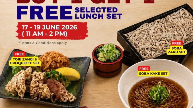 Promo Hokkaido Izakaya 9 Anniversary Beli 1 Gratis 1 dengan Selected Lunch Set dan Dinner Rewards